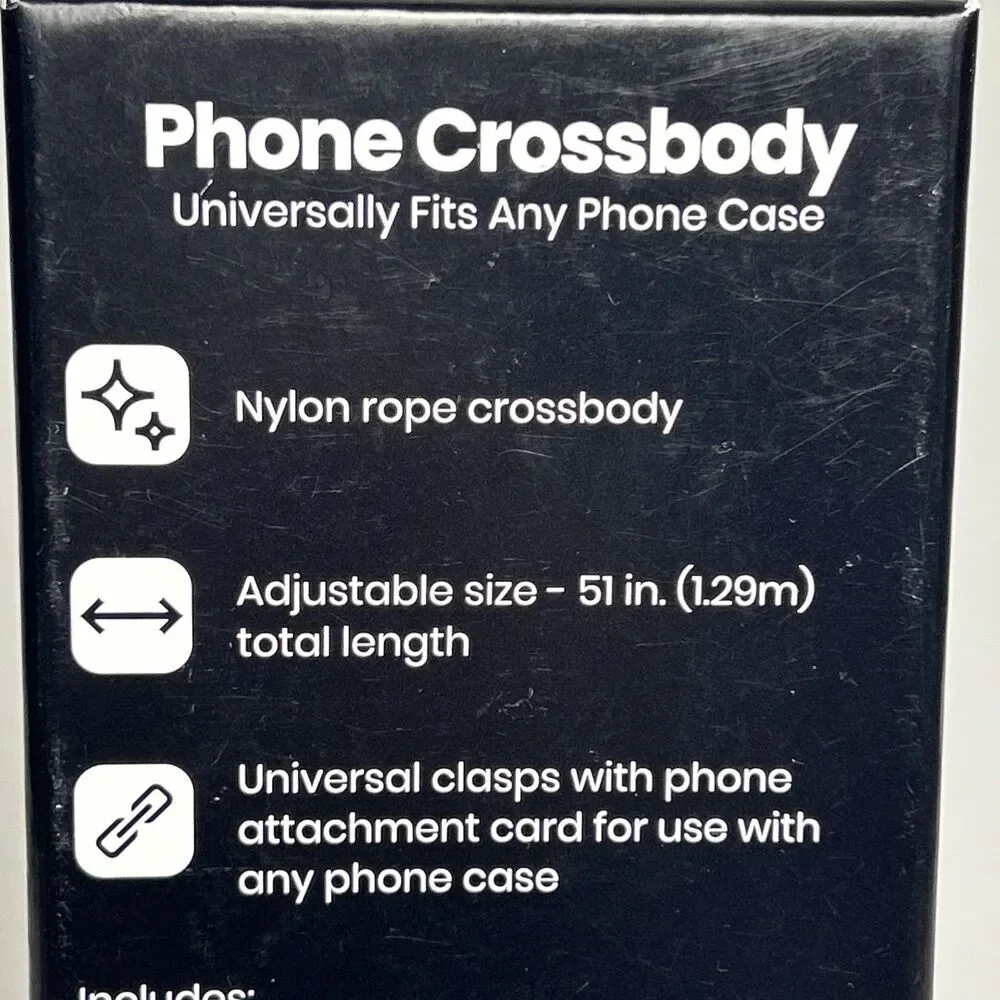 Phone Rope Crossbody Universal Fits Any Phone Case Fold Chain Strap Adjustable